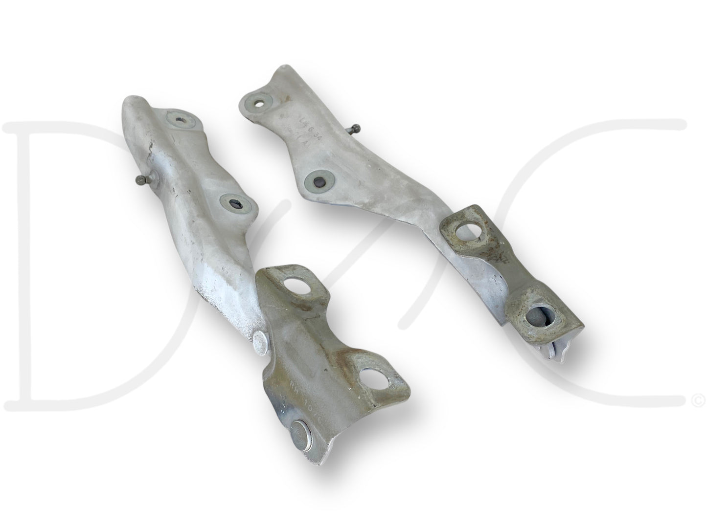 99-07 Ford F250 F350 Super Duty Hood Hinge Set White Hood Hinges OE RH LH Pair