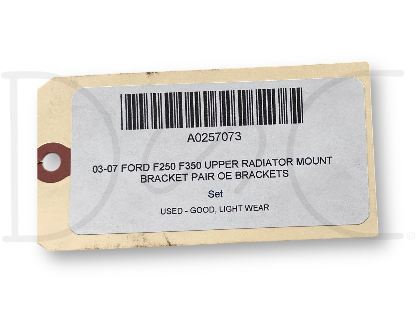 03-07 Ford F250 F350 Upper Radiator Mount Bracket Pair OE Brackets