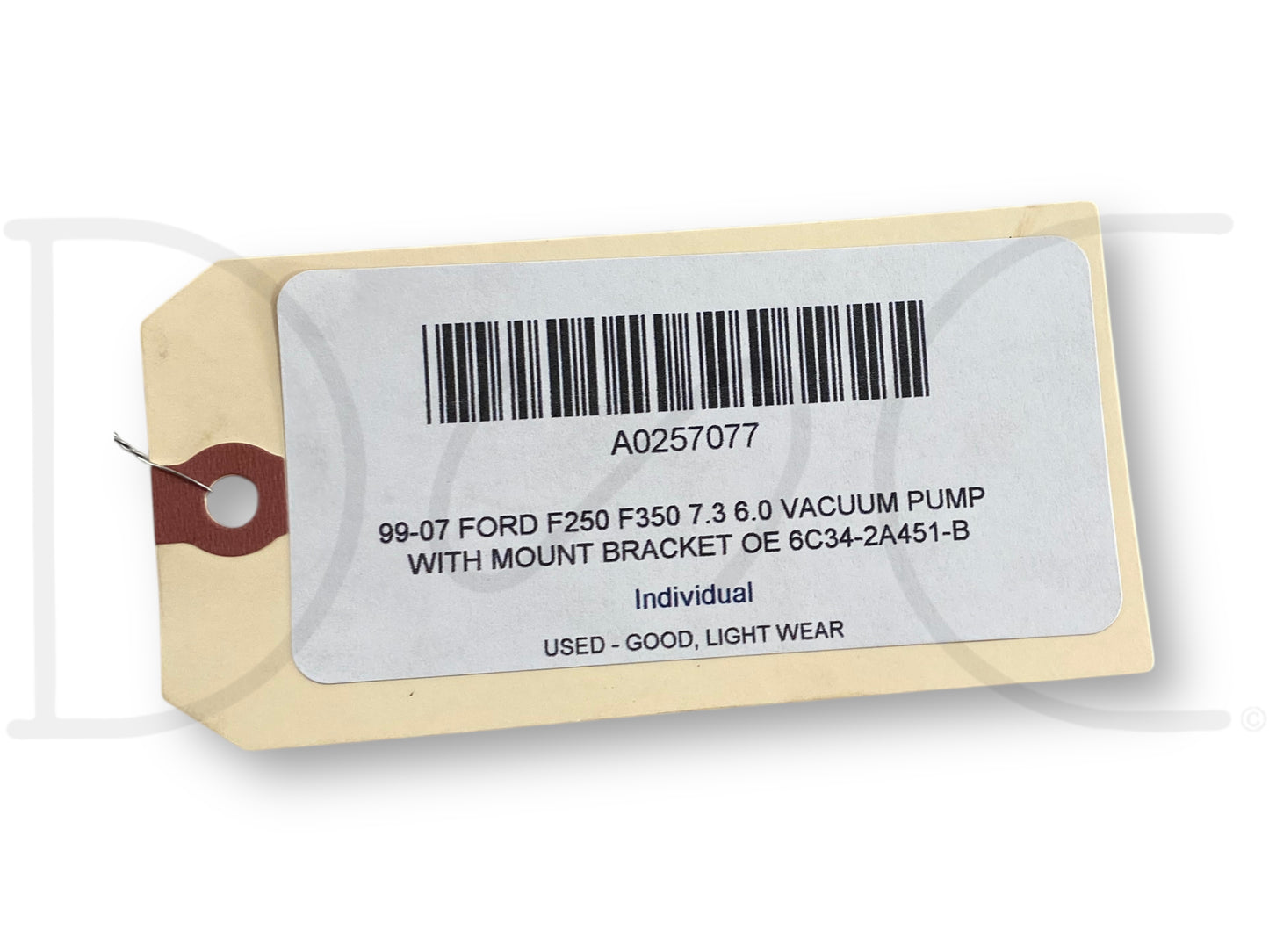 99-07 Ford F250 F350 7.3 6.0 Vacuum Pump With Mount Bracket OE 6C34-2A451-B