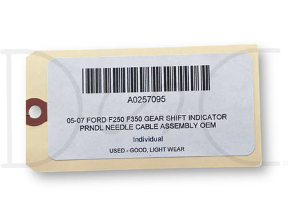 05-07 Ford F250 F350 Gear Shift Indicator Prndl Needle Cable Assembly OEM