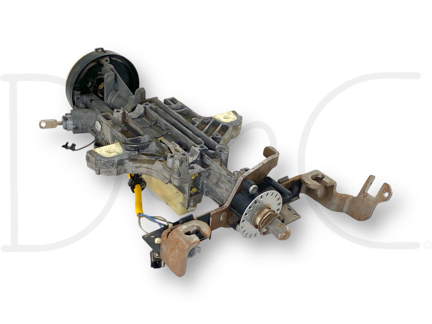 05-07 Ford F250 F350 Tilt Steering Column Auto Trans W/ Key & Clockspring OE