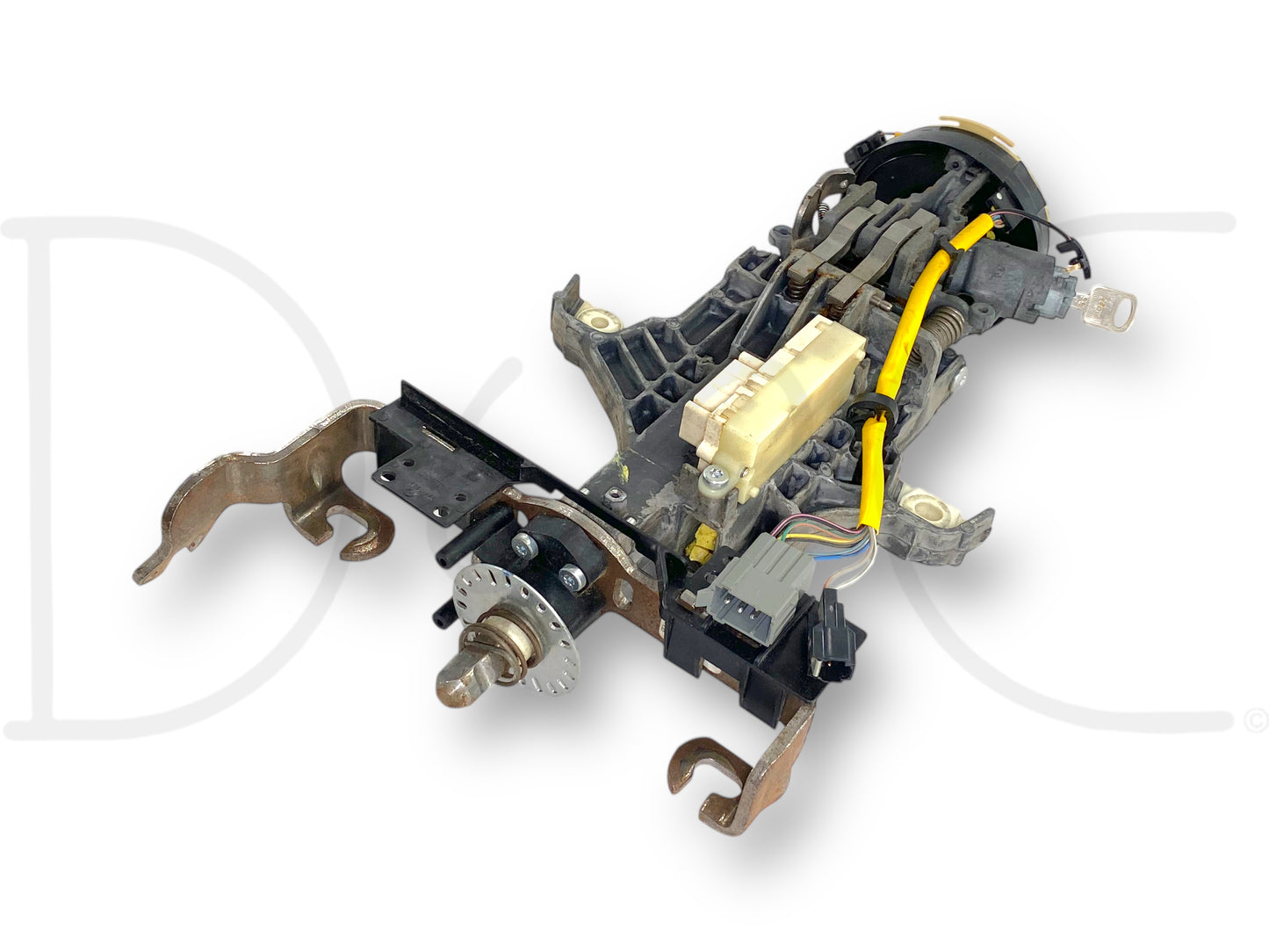 05-07 Ford F250 F350 Tilt Steering Column Auto Trans W/ Key & Clockspring OE