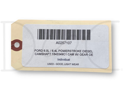 Ford 6.0L / 6.4L Powerstroke Diesel Camshaft 1843349C1 Cam W/ Gear OE