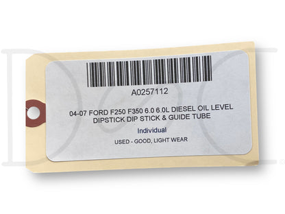 04-07 Ford F250 F350 6.0 6.0L Diesel Oil Level Dipstick Dip Stick & Guide Tube