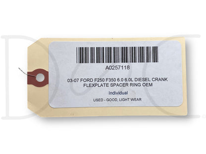 03-07 Ford F250 F350 6.0 6.0L Diesel Crank Flexplate Spacer Ring OEM