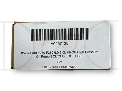 05-07 Ford F250 F350 6.0 6.0L HPOP High Pressure Oil Pump Bolts OE Bolt Set