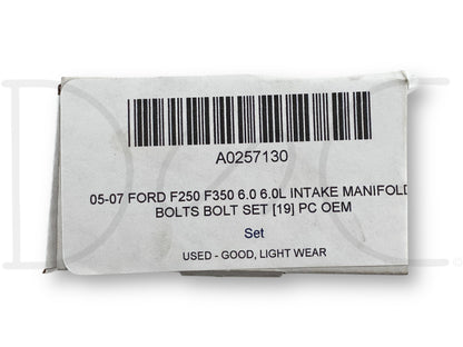 05-07 Ford F250 F350 6.0 6.0L Intake Manifold Bolts Bolt Set [19] Pc OEM