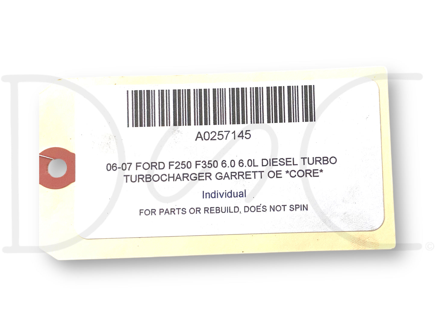 06-07 Ford F250 F350 6.0 6.0L Diesel Turbo Turbocharger Garrett OE *Core*