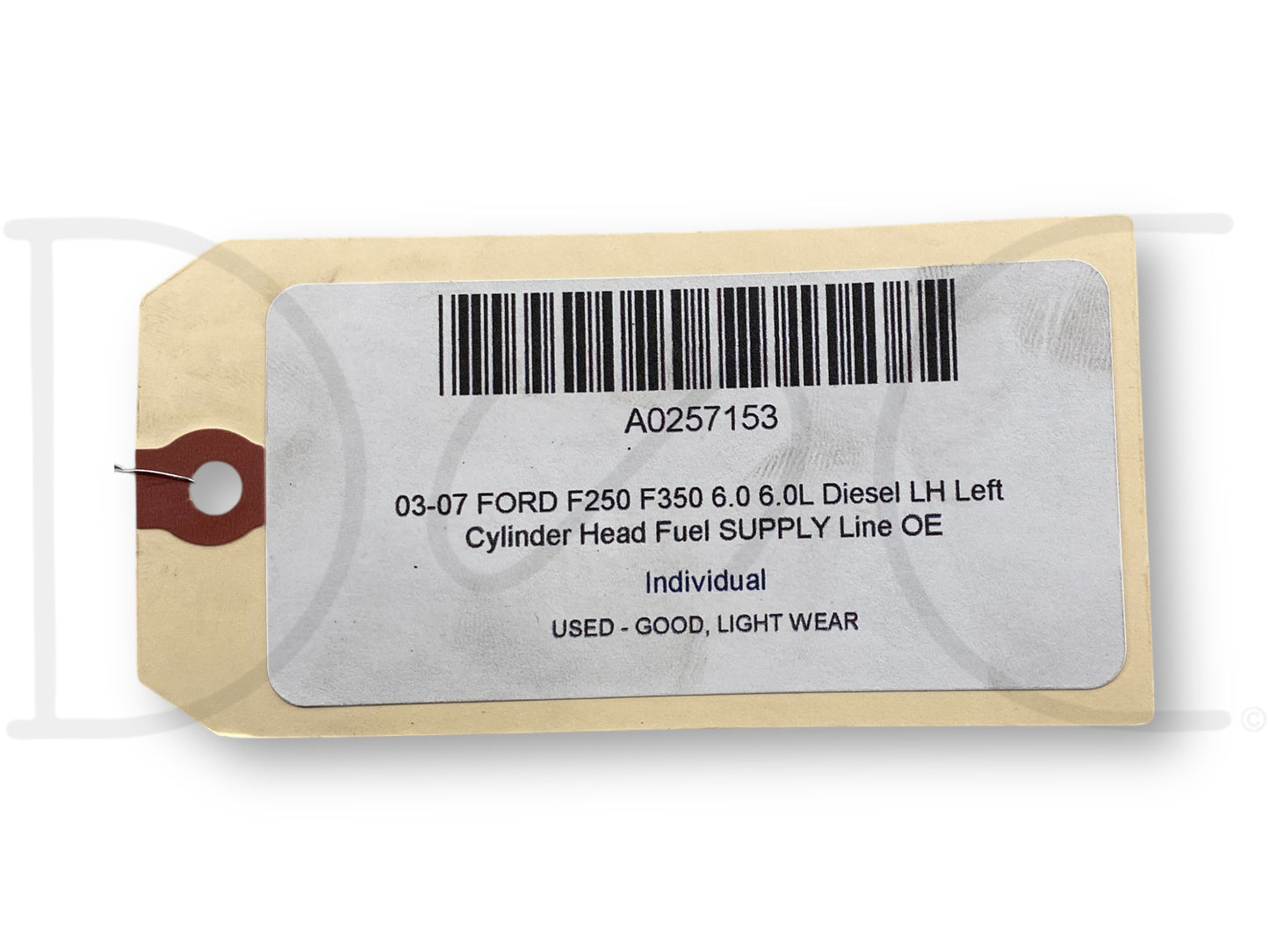 03-07 Ford F250 F350 6.0 6.0L Diesel LH Left Cylinder Head Fuel Supply Line OE