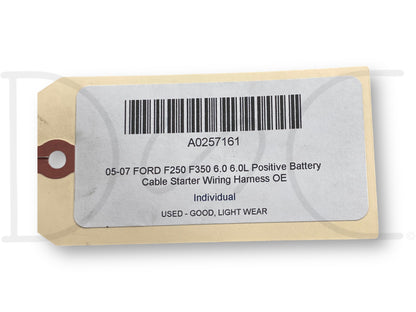 05-07 Ford F250 F350 6.0 6.0L Positive Battery Cable Starter Wiring Harness OE