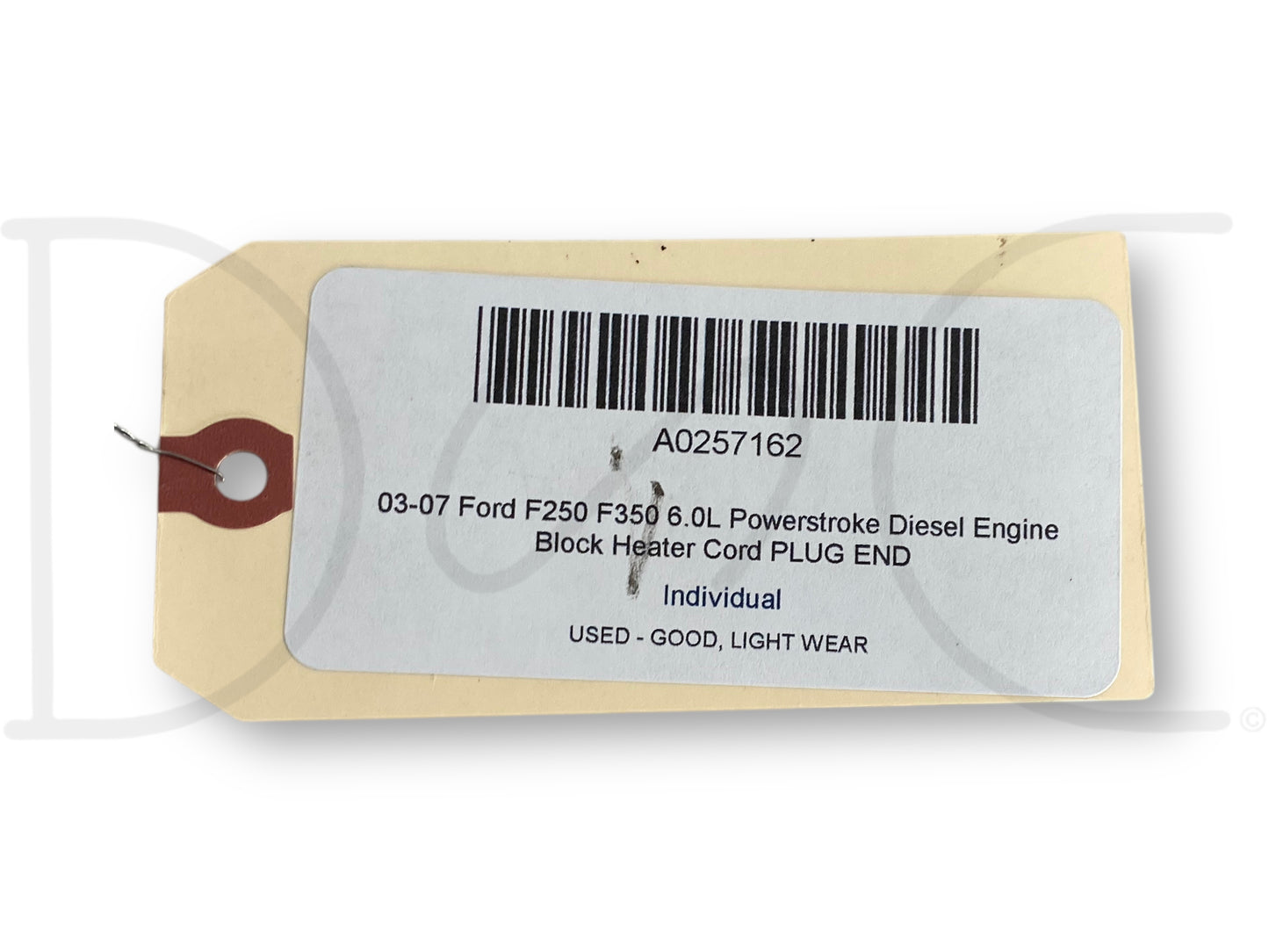 03-07 Ford F250 F350 6.0L Powerstroke Diesel Engine Block Heater Cord Plug End