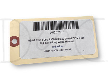 05-07 Ford F250 F350 6.0 6.0L Diesel FICM Fuel Injector Wiring Wire Harness