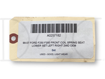 99-07 Ford F250 F350 Front Coil Spring Seat Lower Set Left Right 2WD OEM