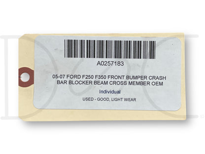 05-07 Ford F250 F350 Front Bumper Crash Bar Blocker Beam Cross Member OEM