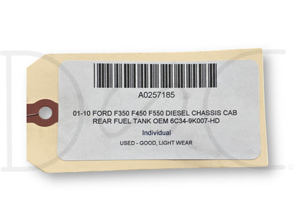 01-10 Ford F350 F450 F550 Diesel Chassis Cab Rear Fuel Tank OEM 6C34-9K007-Hd