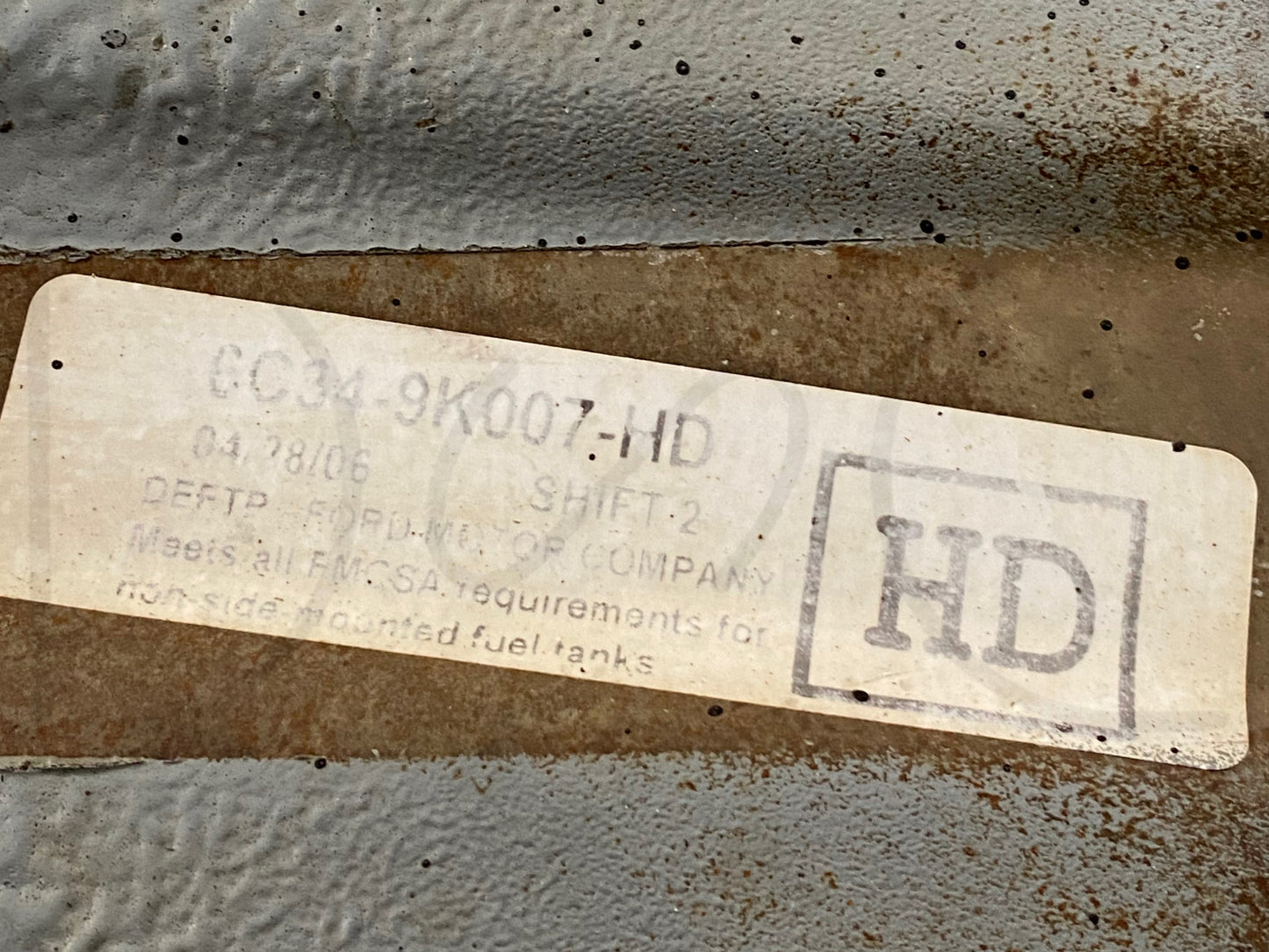 01-10 Ford F350 F450 F550 Diesel Chassis Cab Rear Fuel Tank OEM 6C34-9K007-Hd