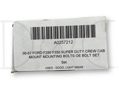 00-07 Ford F250 F350 Super Duty Crew Cab Mount Mounting Bolts OE Bolt Set