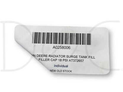 John Deere Radiator Surge Tank Fill Filler Cap 18 Psi At372657