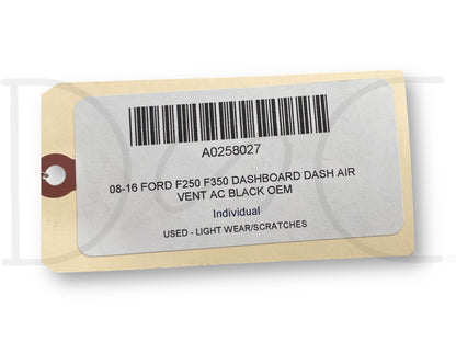 08-16 Ford F250 F350 Dashboard Dash Air Vent Ac Black OEM