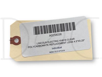 Lincoln Electric Kh619 Clear Polycarbonate Replacement Lens 4.5"X5.25"