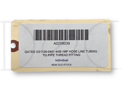 Gates G31100-0401 4Ab-1Mp Hose Line Tubing To Pipe Thread Fitting