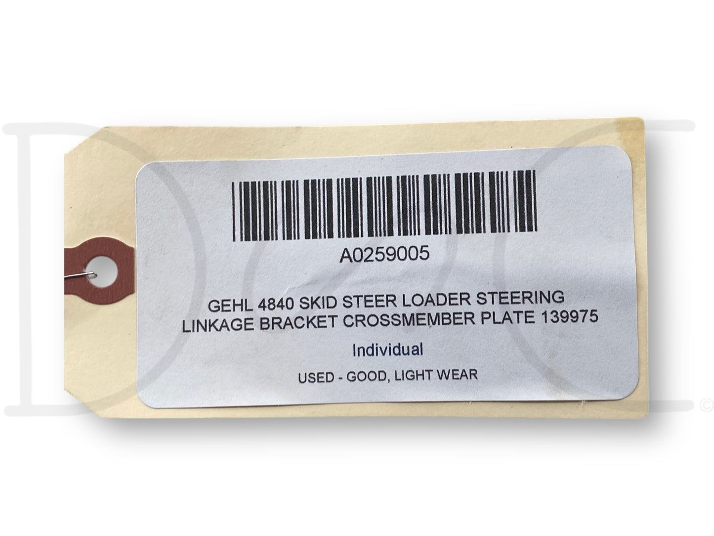 Gehl 4840 Skid Steer Loader Steering Linkage Bracket Crossmember Plate 139975