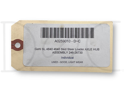 Gehl Sl 4840 4640 Skid Steer Loader Axle Hub Assembly 246-26730