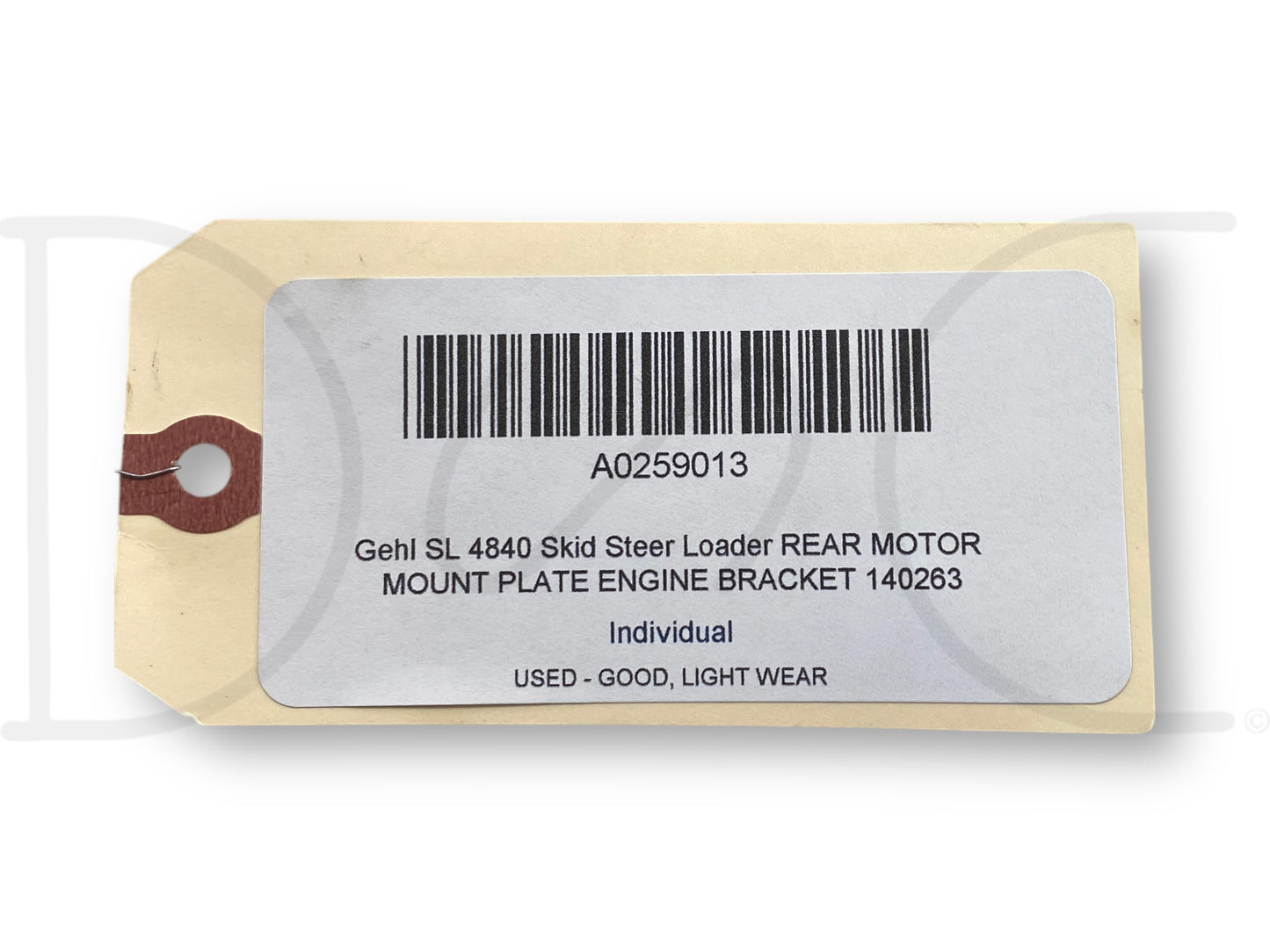 Gehl Sl 4840 Skid Steer Loader Rear Motor Mount Plate Engine Bracket 140263