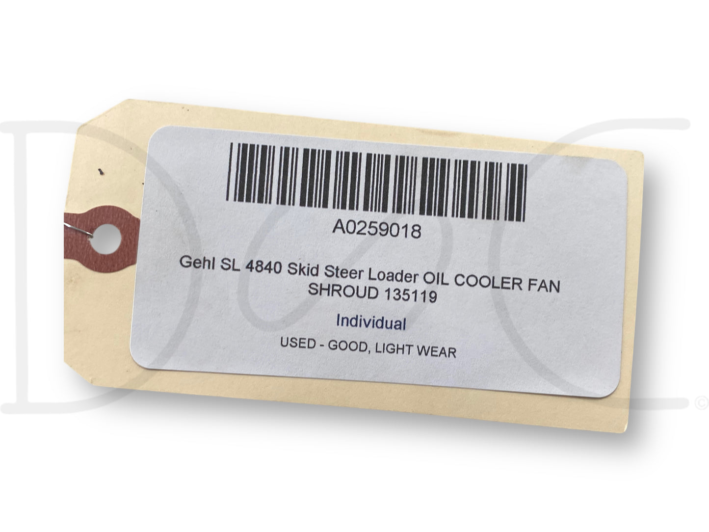 Gehl Sl 4840 Skid Steer Loader Oil Cooler Fan Shroud 135119