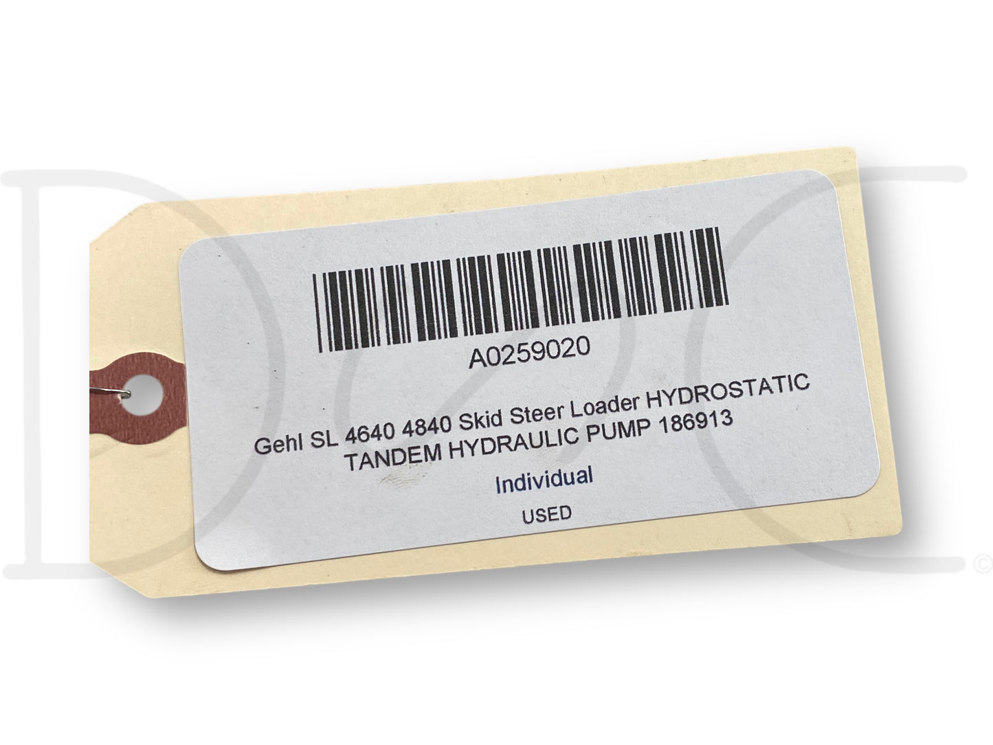 Gehl Sl 4640 4840 Skid Steer Loader Hydrostatic Tandem Hydraulic Pump 186913