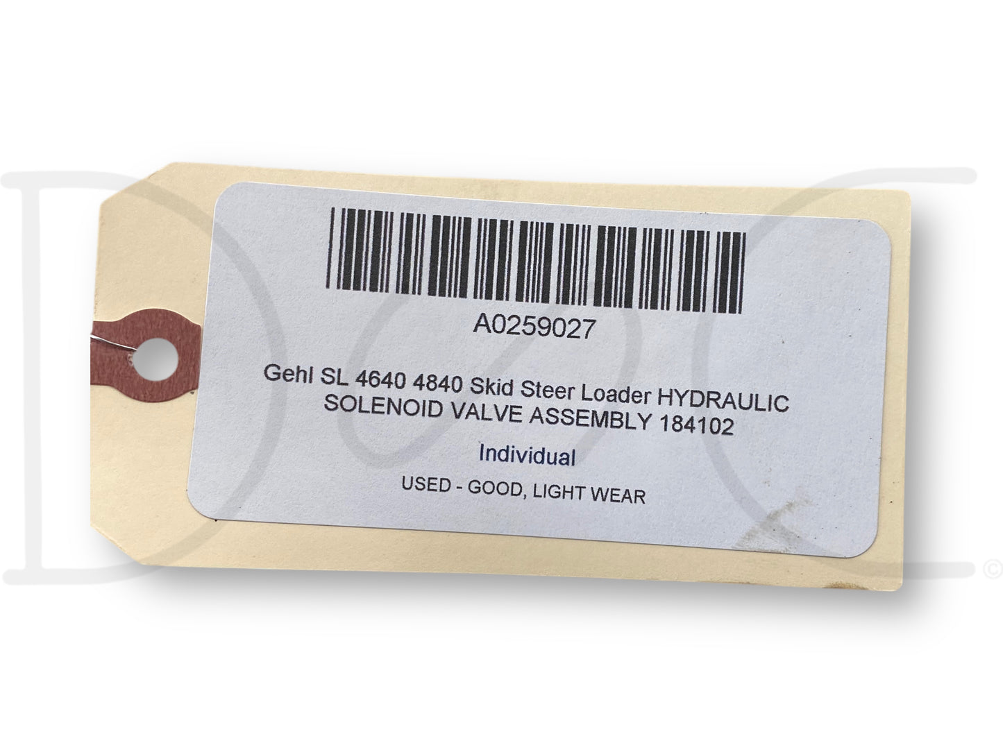 Gehl Sl 4640 4840 Skid Steer Loader Hydraulic Solenoid Valve Assembly 184102