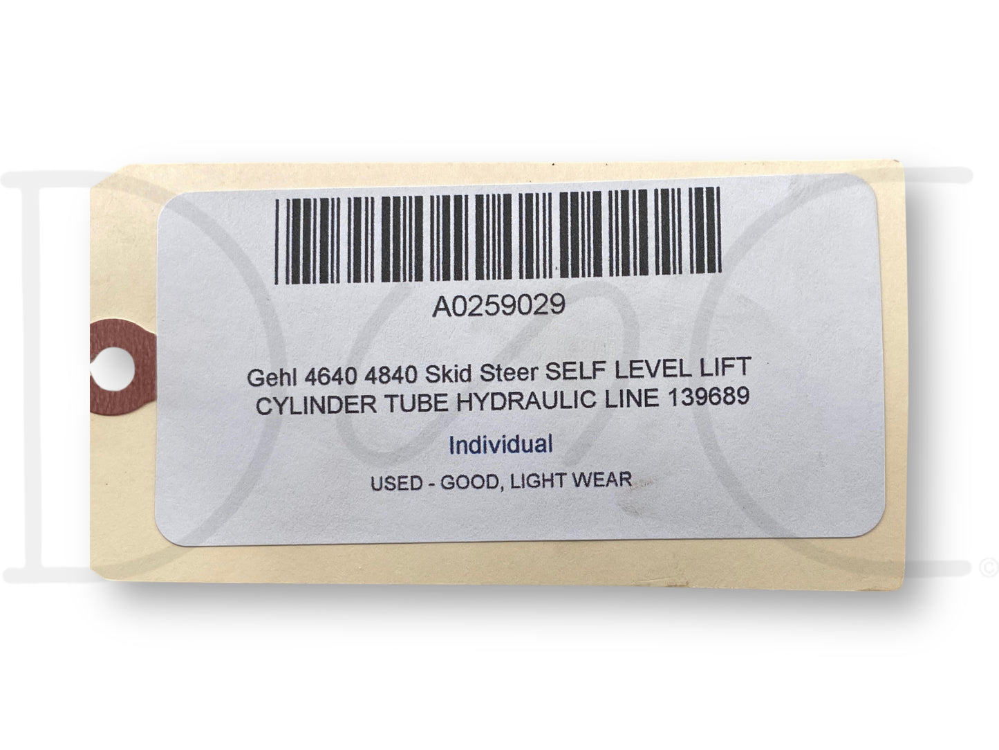 Gehl 4640 4840 Skid Steer Self Level Lift Cylinder Tube Hydraulic Line 139689