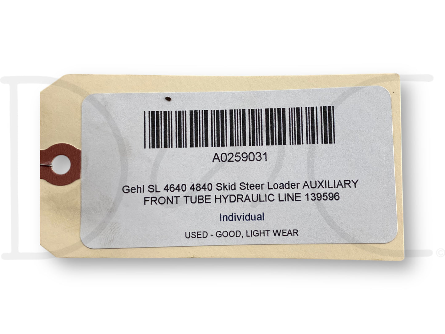 Gehl Sl 4640 4840 Skid Steer Loader Auxiliary Front Tube Hydraulic Line 139596