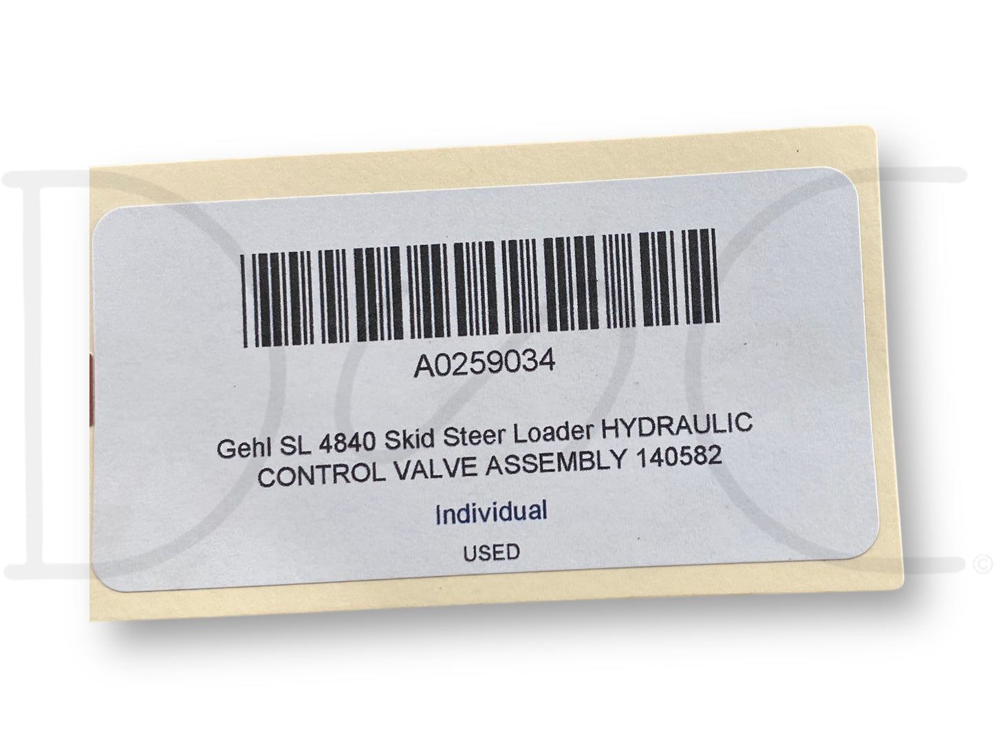 Gehl Sl 4840 Skid Steer Loader Hydraulic Control Valve Assembly 140582