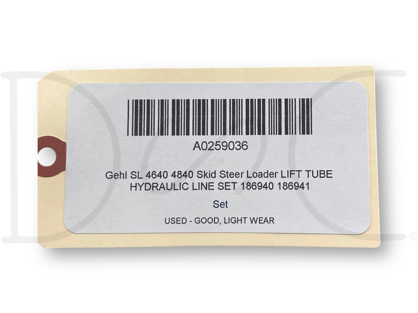 Gehl Sl 4640 4840 Skid Steer Loader Lift Tube Hydraulic Line Set 186940 186941