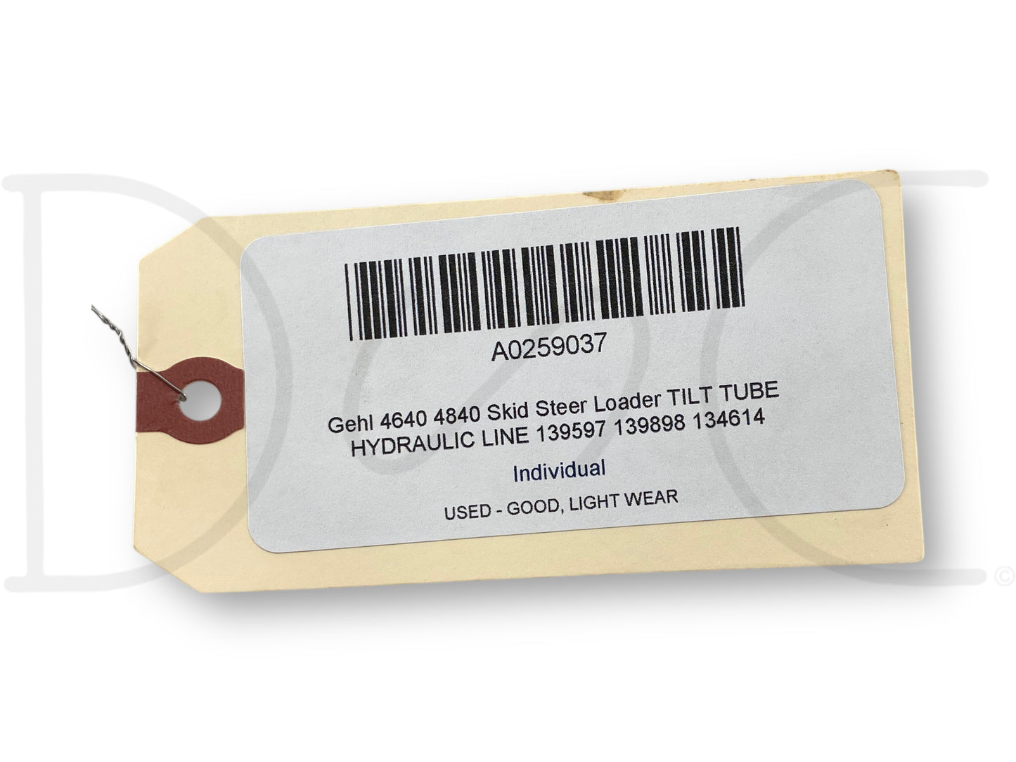 Gehl 4640 4840 Skid Steer Loader Tilt Tube Hydraulic Line 139597 139898 134614