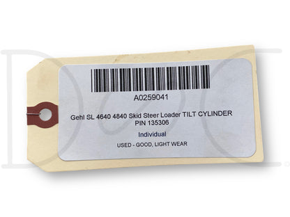 Gehl Sl 4640 4840 Skid Steer Loader Tilt Cylinder Pin 135306