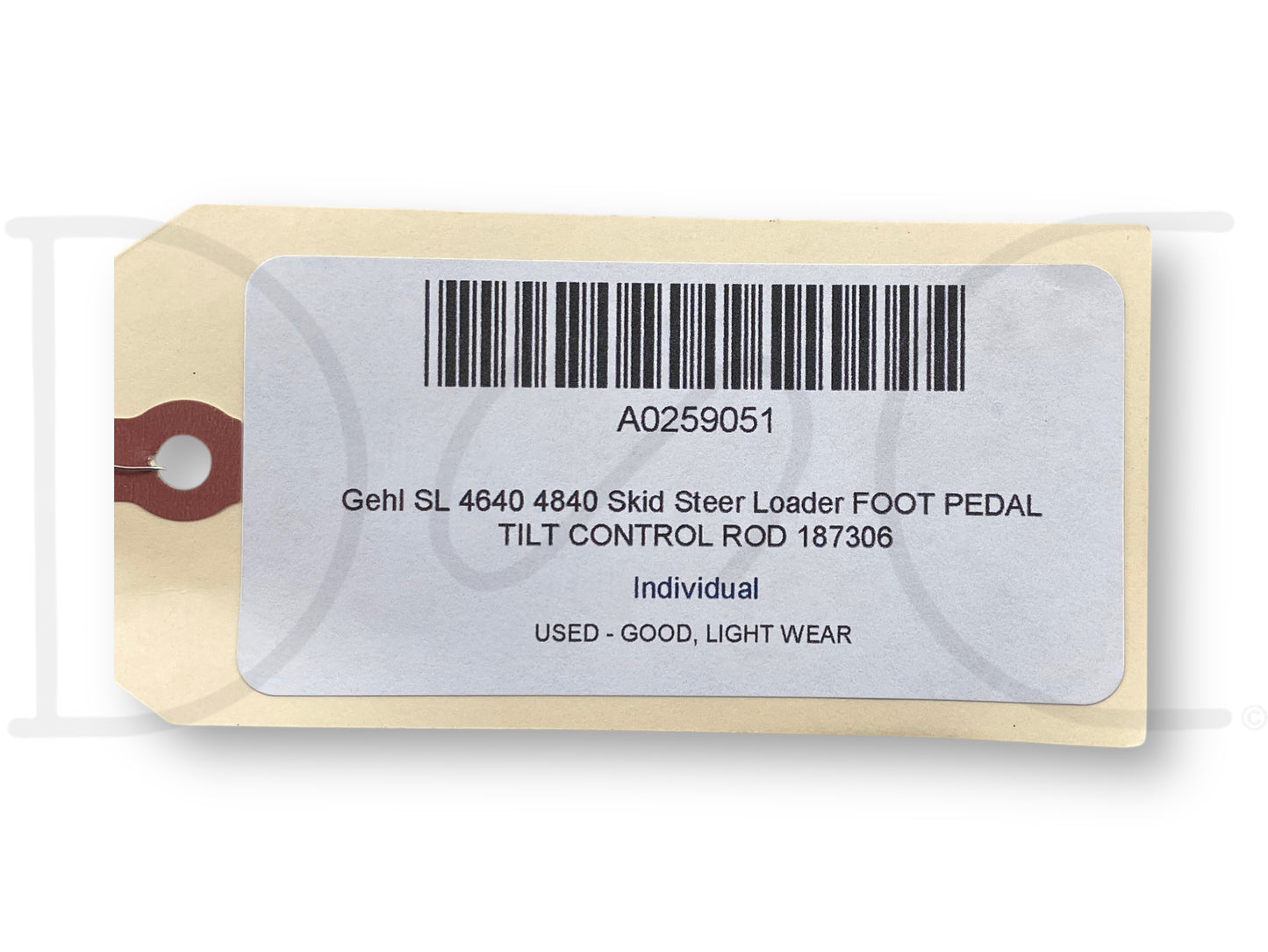 Gehl Sl 4640 4840 Skid Steer Loader Foot Pedal Tilt Control Rod 187306