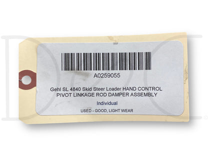 Gehl Sl 4840 Skid Steer Loader Hand Control Pivot Linkage Rod Damper Assembly