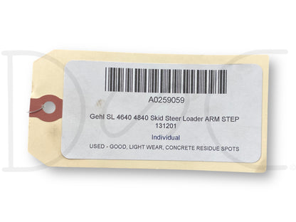 Gehl Sl 4640 4840 Skid Steer Loader Arm Step 131201