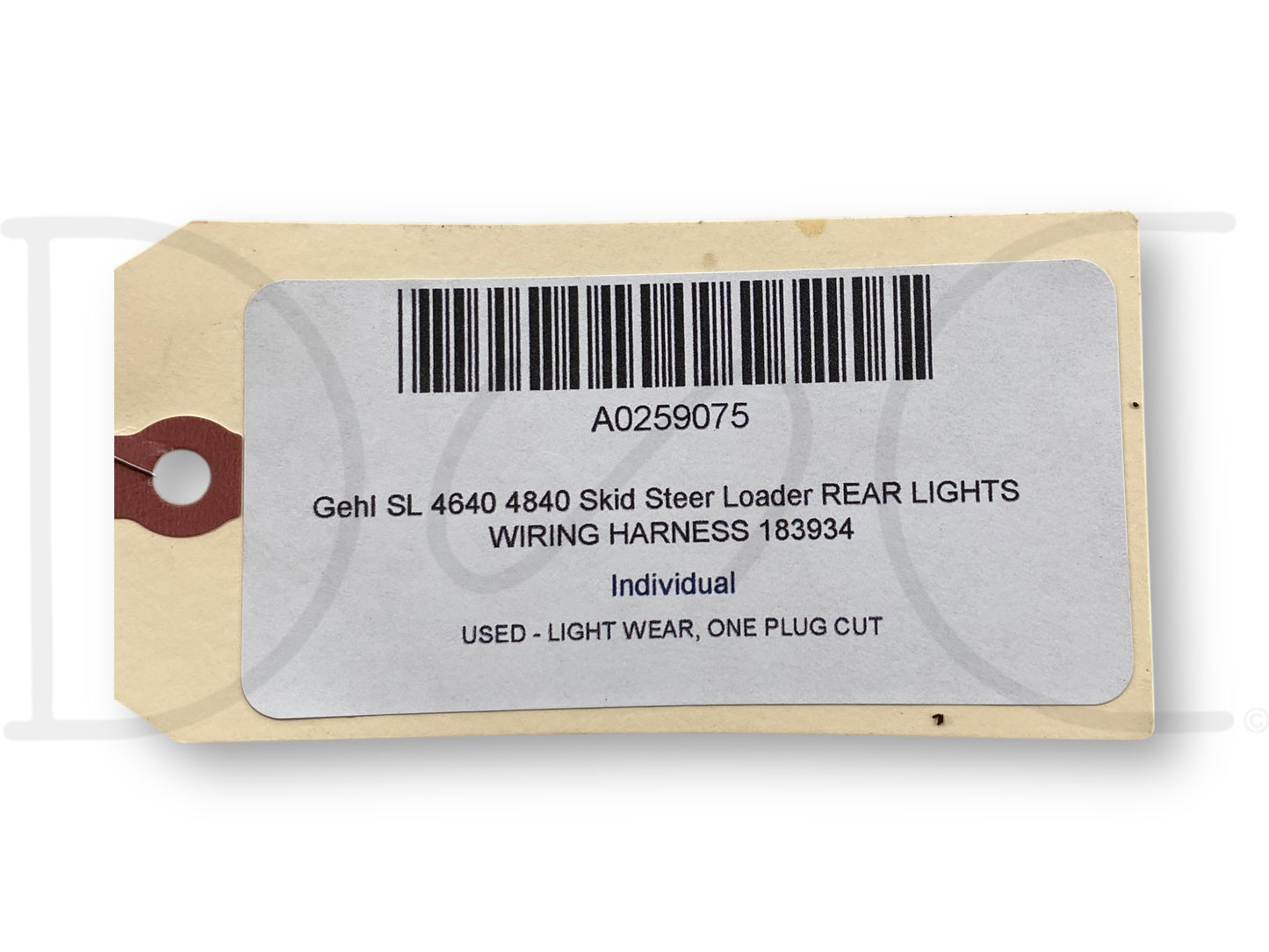 Gehl Sl 4640 4840 Skid Steer Loader Rear Lights Wiring Harness 183934