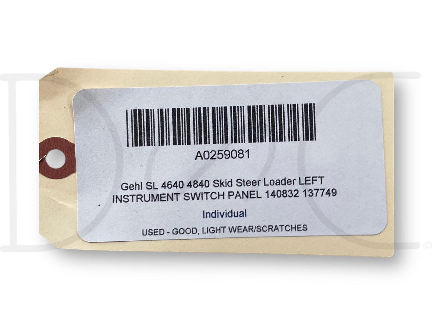 Gehl Sl 4640 4840 Skid Steer Loader Left Instrument Switch Panel 140832 137749