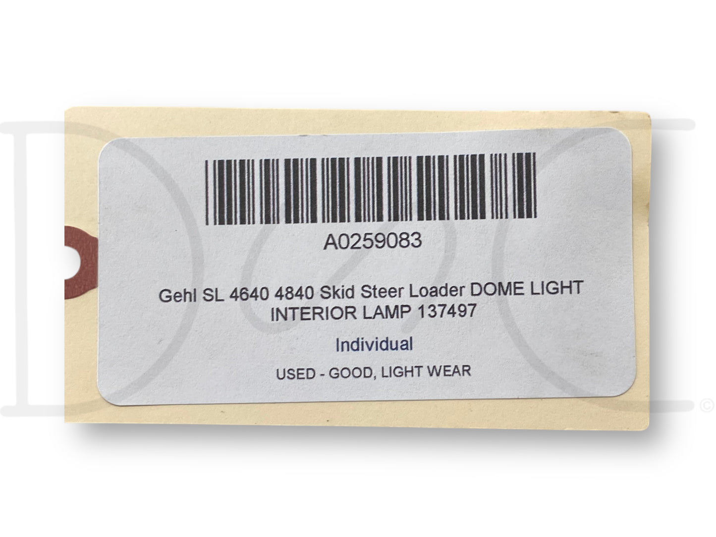 Gehl Sl 4640 4840 Skid Steer Loader Dome Light Interior Lamp 137497