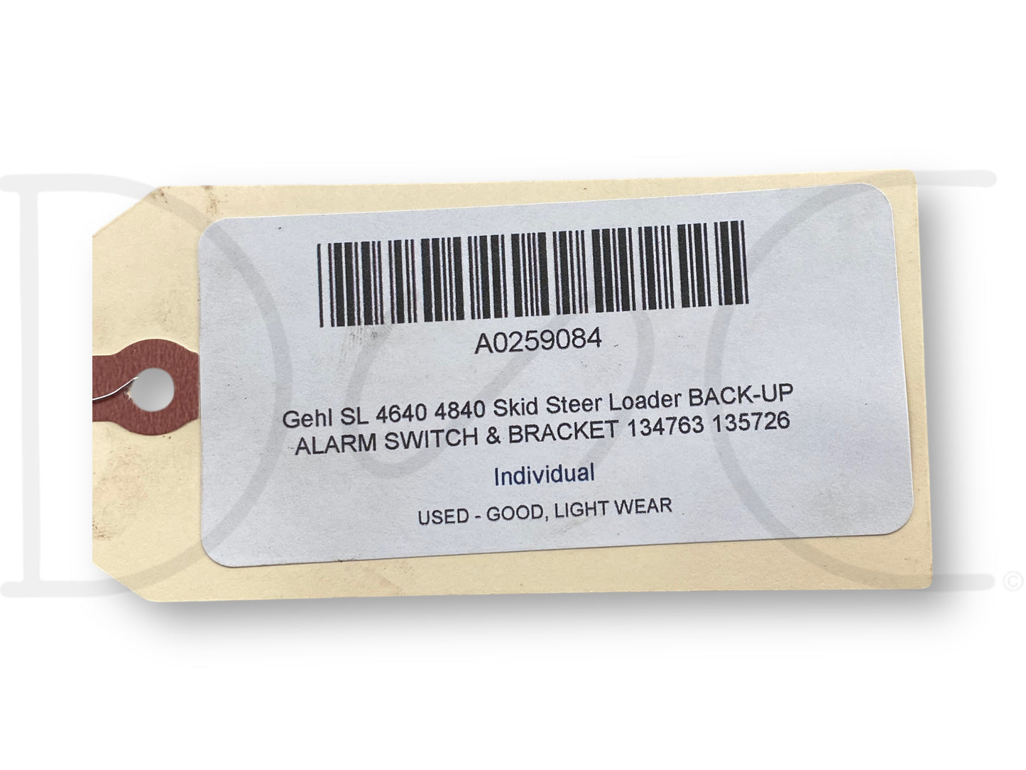 Gehl Sl 4640 4840 Skid Steer Loader Back-Up Alarm Switch & Bracket 134763 135726