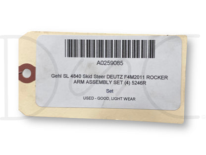 Gehl Sl 4840 Skid Steer Deutz F4M2011 Rocker Arm Assembly Set (4) 5246R