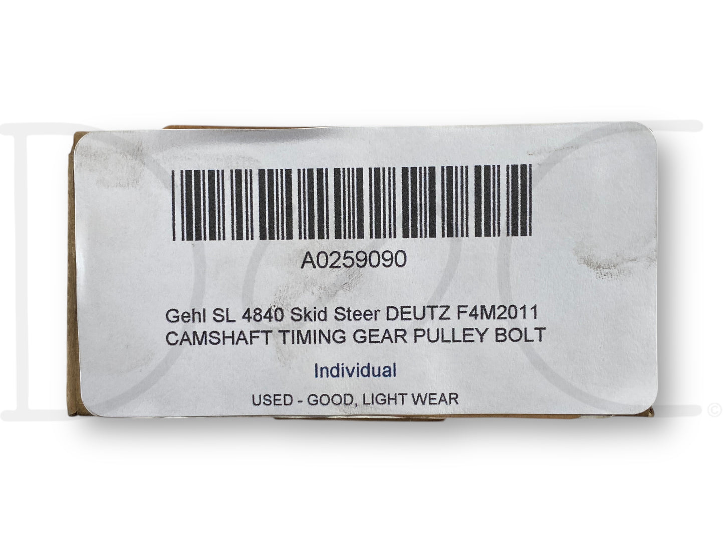 Gehl Sl 4840 Skid Steer Deutz F4M2011 Camshaft Timing Gear Pulley Bolt