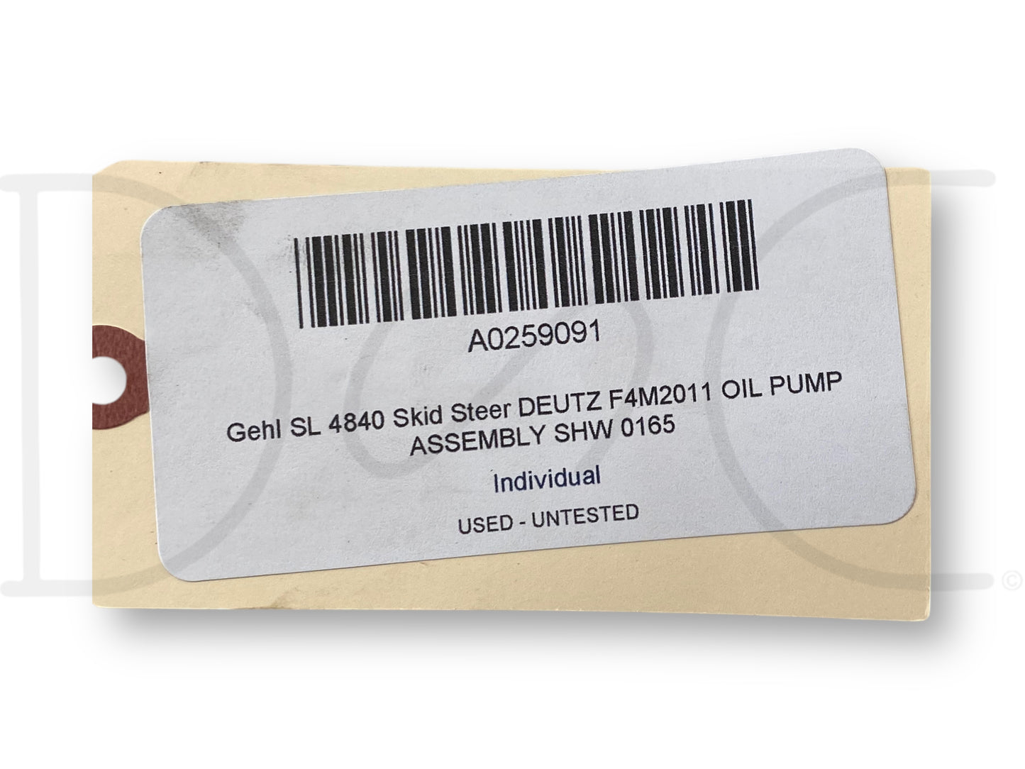 Gehl Sl 4840 Skid Steer Deutz F4M2011 Oil Pump Assembly Shw 0165