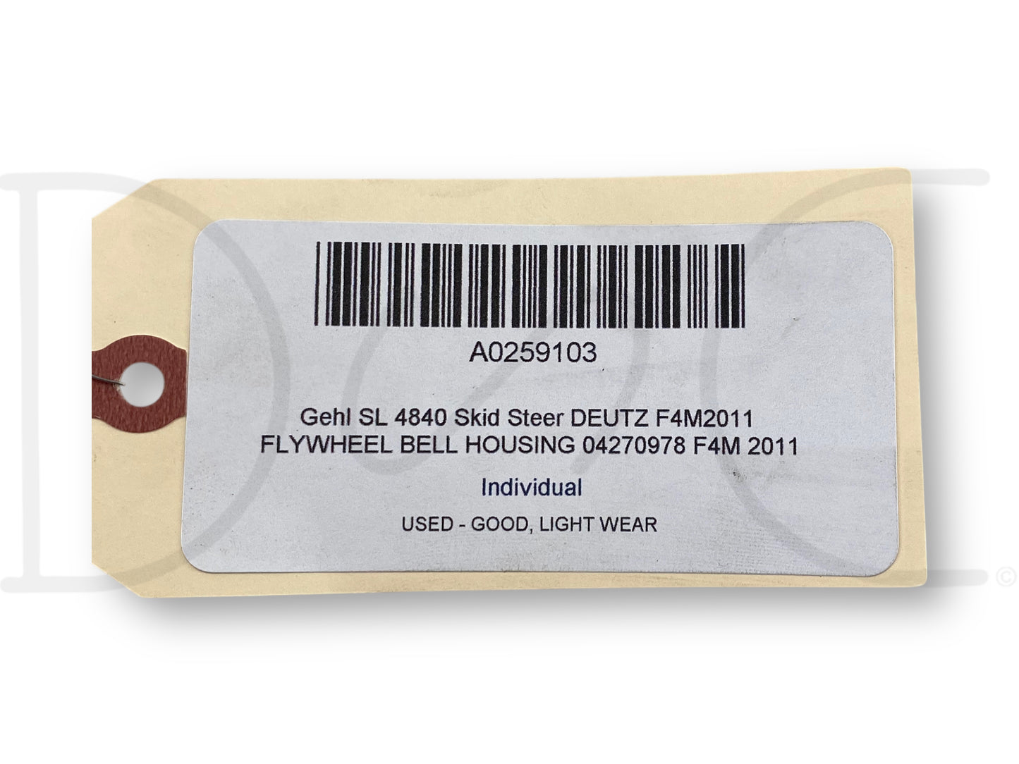 Gehl Sl 4840 Skid Steer Deutz F4M2011 Flywheel Bell Housing 04270978 F4M 2011