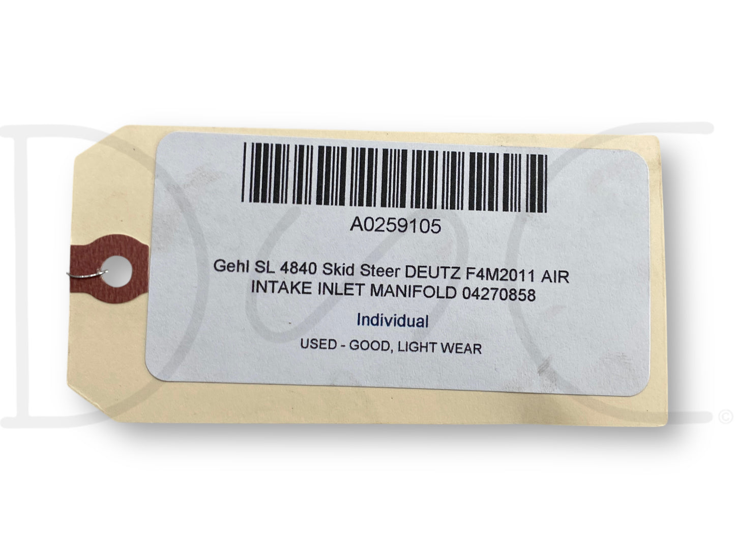 Gehl Sl 4840 Skid Steer Deutz F4M2011 Air Intake Inlet Manifold 04270858