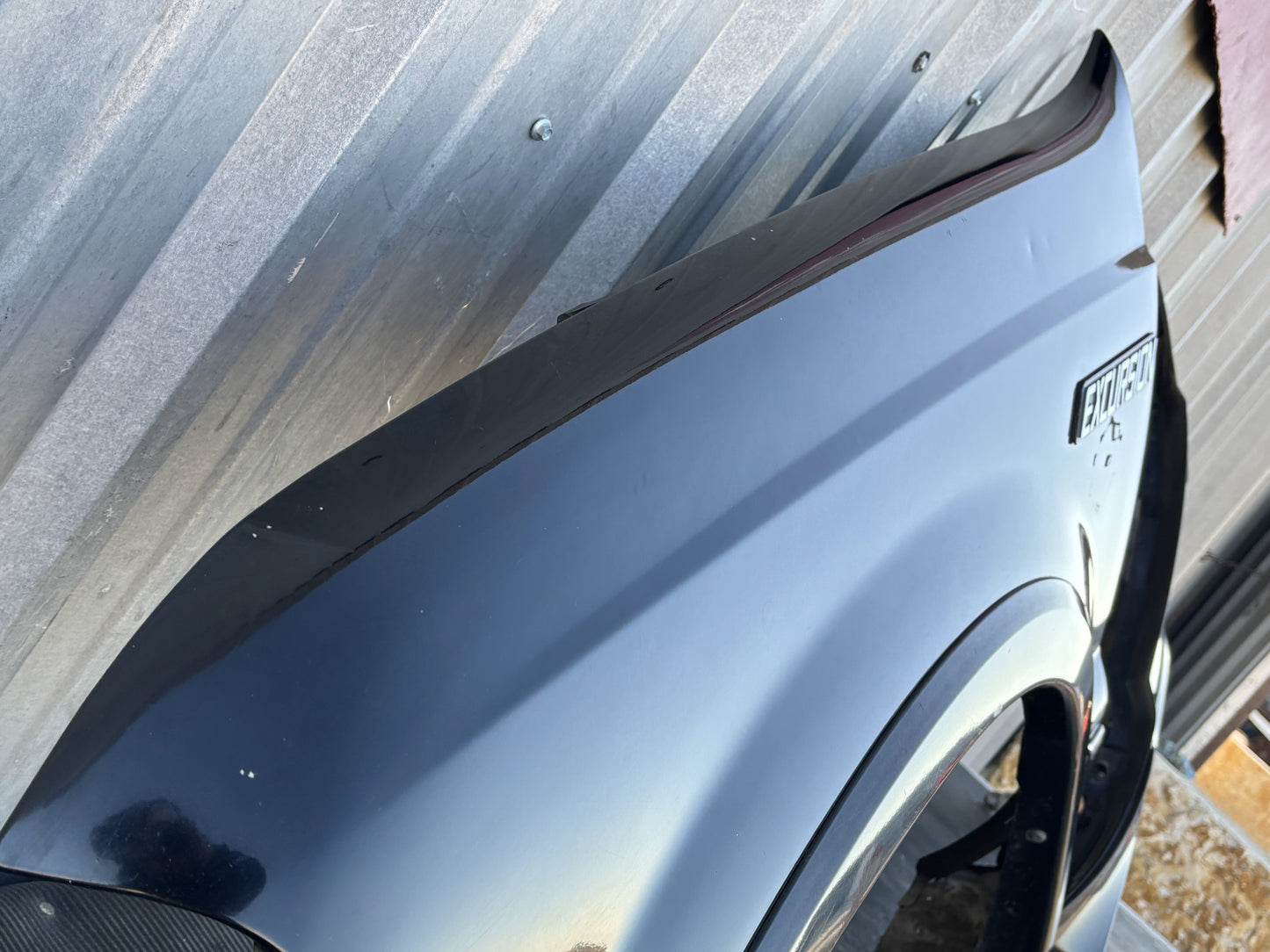 99-07 Ford F250 F350 Excursion Front Fender LH Left Driver Ua Black W/ Flare